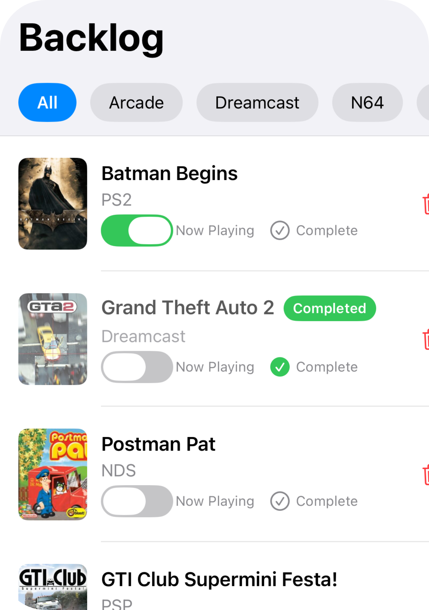 Backlog tools feature